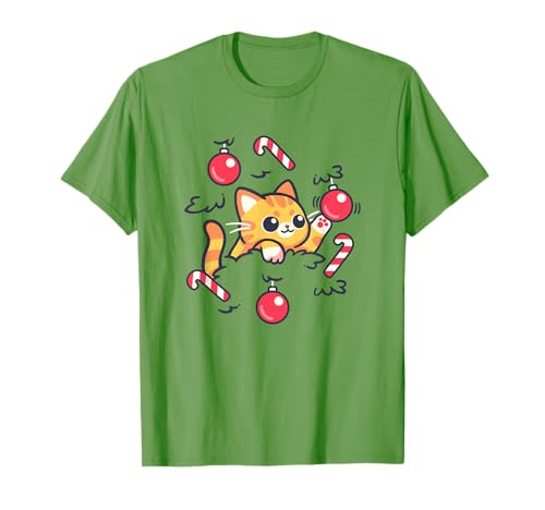 Photo de cat on the christmas tree funny christmas cavalier T-Shirt