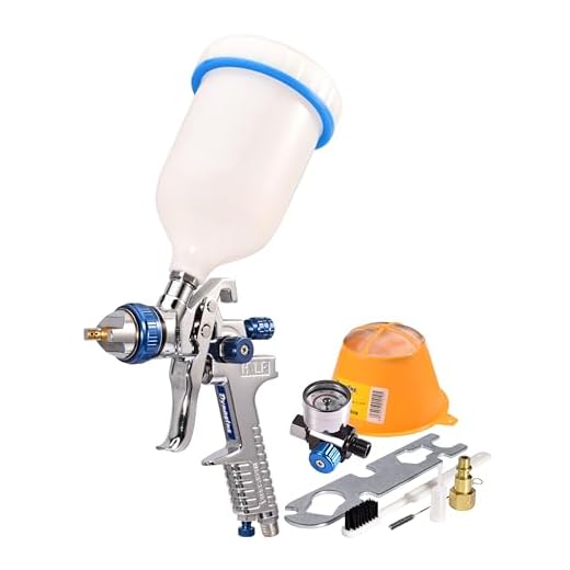 Dynastus 22 Oz. HVLP Air Spray Gun Auto Car Detail Paint Sprayer, 2.5mm Nozzle, with Filter and Air Regulator