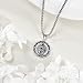 YFN Saint Luke Necklace Sterling Silver Religious Protector Pendant St Luke Jewelry Gifts for Women Men