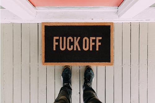 Fisura, Original F* Off Door Mat, Dirt Trapper for Indoor & Outdoor Entrance, Non-Slip With PVC Base, Coconut Fiber - Image 4