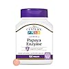 21st Century Papaya Enzyme Chewable (100 Count), Papaya & Pineapple Digestive Enzymes for Gut Health, Tropical Flavor, Non-GMO, Gluten-Free, No Added Salt, Artificial Flavors