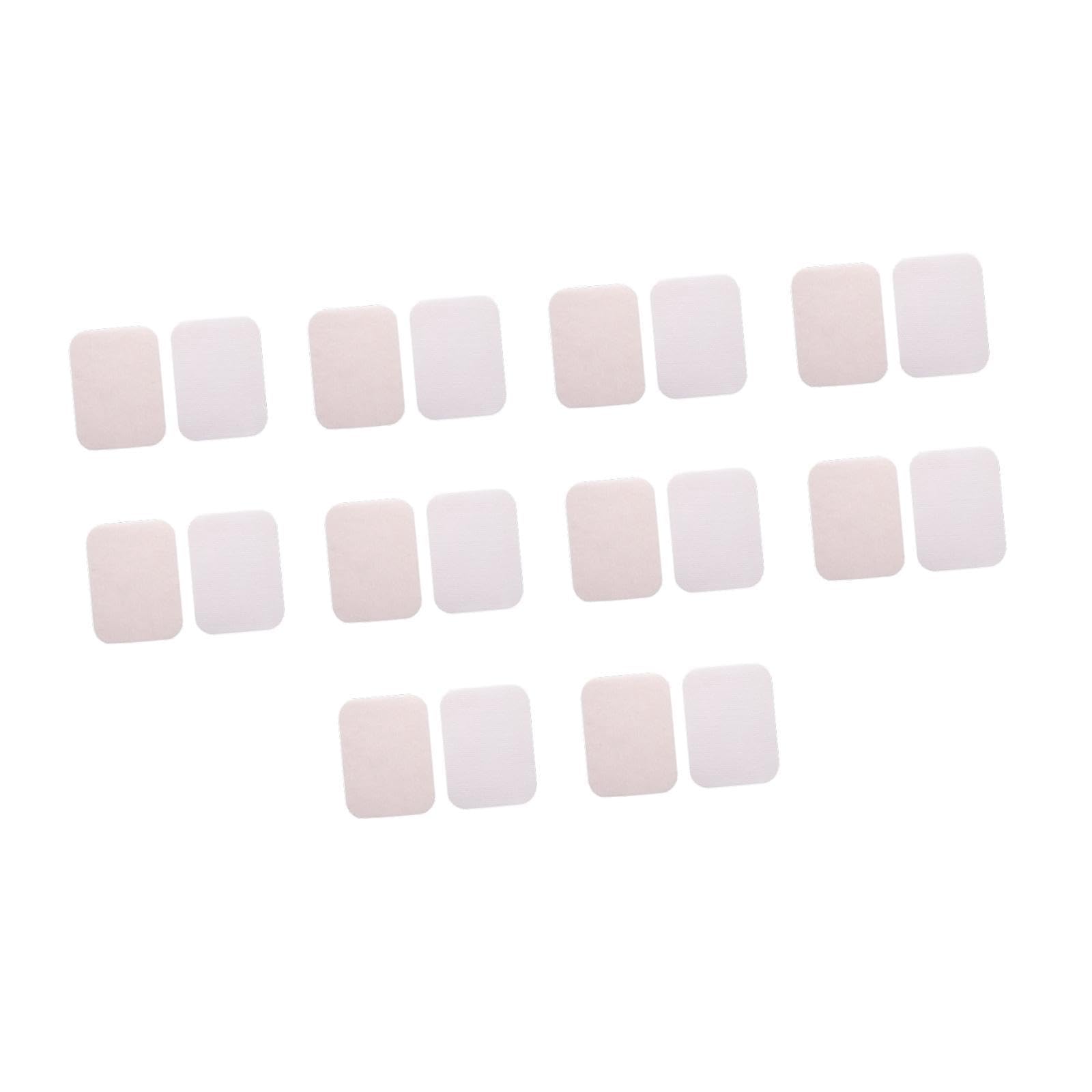 Fancyes 10Pcs Hook and Loop Strips with Sticky Double Sided Tape Non Slip Back Sticky Fasten for Clothing Chair Pads Living Room, Pink