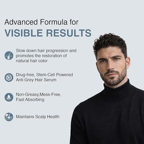 Image of ThriveCo Anti Grey Hair Serum 50ml + Anti Grey Hair Supplement 30 Capsules | Reduces Premature Greying | Advanced Clinically Proven Grey Hair Treatment | For Men & Women