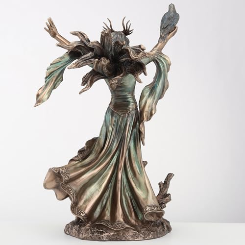 Estatua Morgan Le Fay en Resina con Acabado Bronce 25 cm miniatura 5