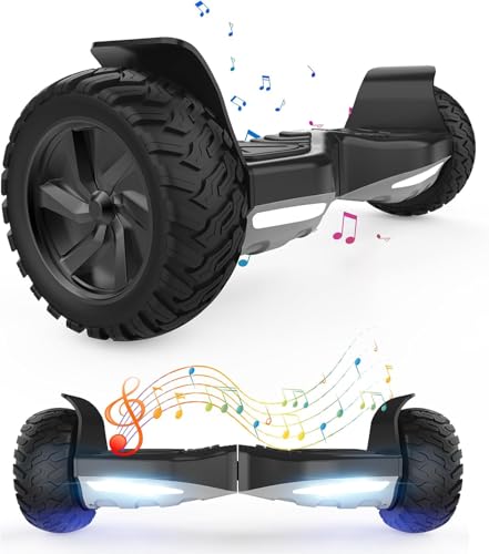 GlimLit - 8.5' sElF-BaLaNcInG HoVeRbOaRd – eLeCtRiC ScOoTeR WiTh bRiGhT LeD LiGhTs, BlUeToOtH SpEaKeRs, AnD SmOoTh rIdE TeChNoLoGy - BlAcK