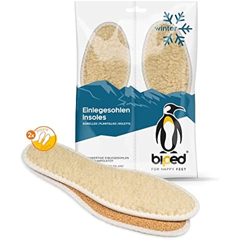 biped 2 Paar Einlegesohlen mit echter Schafswolle und Natur Kork - warm und isolierend - natürliche Thermo Schuheinlagen aus Wolle Cover