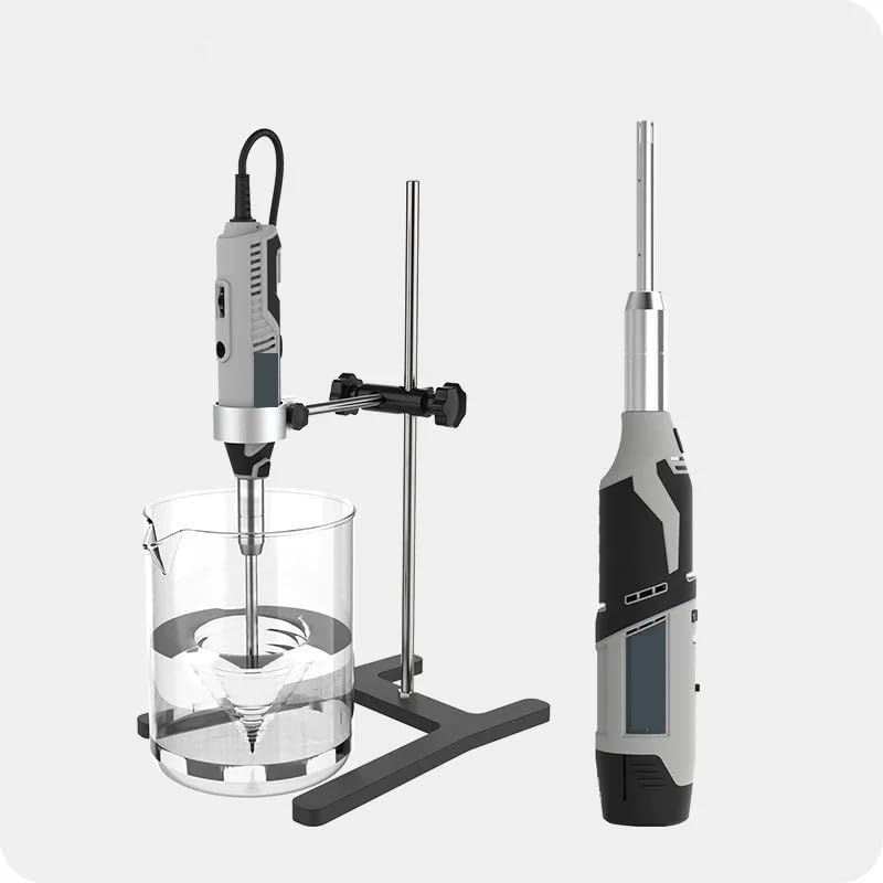 Homogenizer, Ultrasonic Homogenizer Cosmetic with Stand for Liquid Lotions and Creams,Lab Mixer(Mhz01)