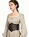 L'VOW Women Viking Waist Corset Belt Medieval Elastic Wide Brown Leather Corset Belt Renaissance Accessory(S)