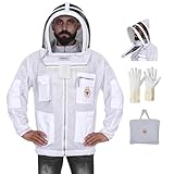 Buzzing in Safety: Ventilated Beekeeping Suits 3 Beekeeping Jacket with...image