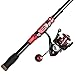 Sougayilang Fishing Rod and Reel Combos, Telescopic Fishing Pole with 12+1BB Spinning Reel for Travel Saltwater Freshwater Fishing-1.8M Rod with 2000 Reel
