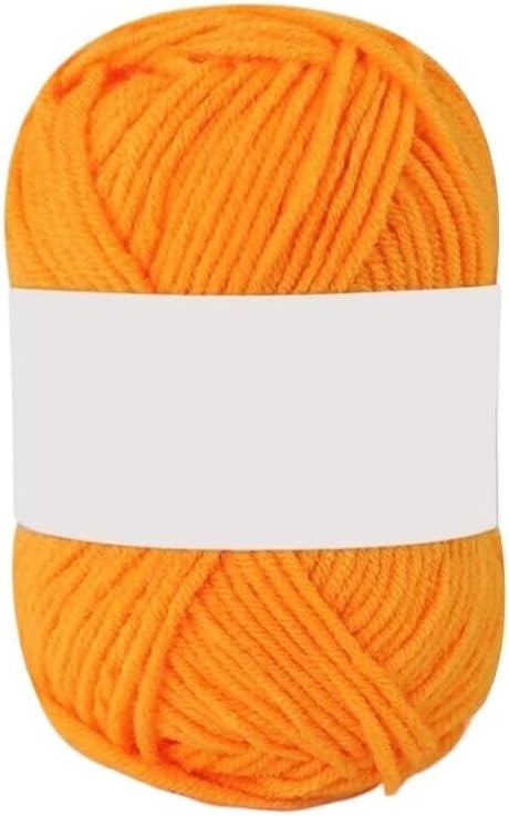 5 Rolls 25g 4-Ply Milk Cotton Yarn for Crocheting Hand Knitting Blend(10)