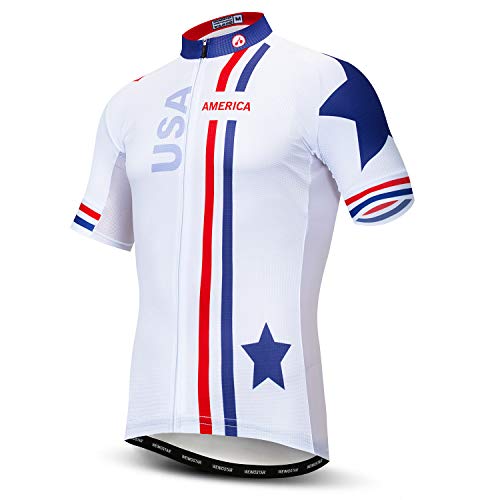 USA Cycling Jersey Men Men's Bike, Cf0098, Size XL for Your Chest 42.5-45.6"