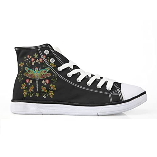 Micoklinlin Canvas Shoes for Women Novelty Girls High Top Canvas Sneakers Lace Ups Cute Animal Casual Teens Walking Shoes
