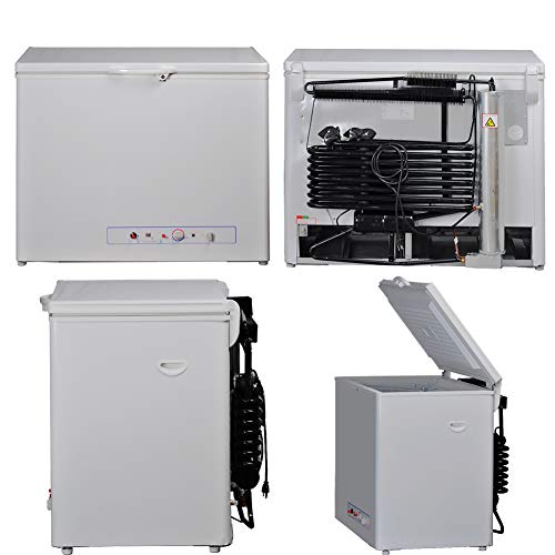 SMETA 110V LPG Propane Gas Absorption Gas Chest Freezer, 7.1 Cu Ft,White