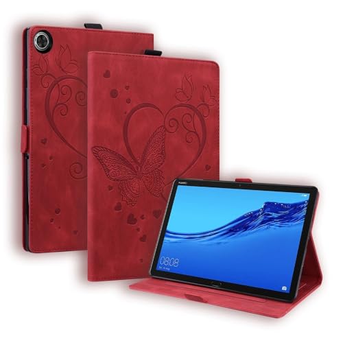 Housse rabat Galaxy Tab A11 X133 motif papillon pour lecture et vidéos