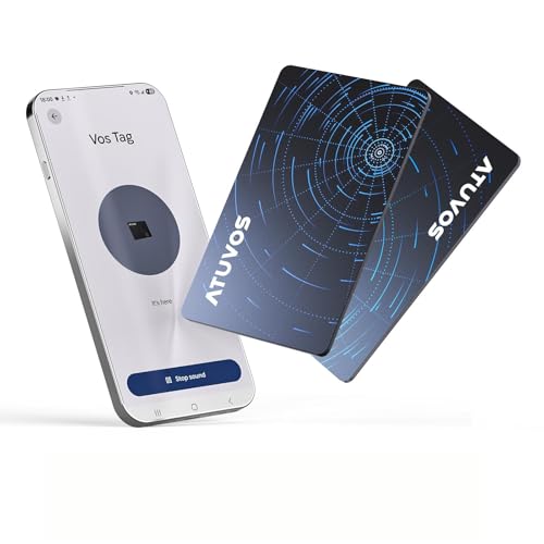 Image of ATUVOS Dual System Card Tracker 2 Pack ,Thin 0.16cm (Wireless Charging)