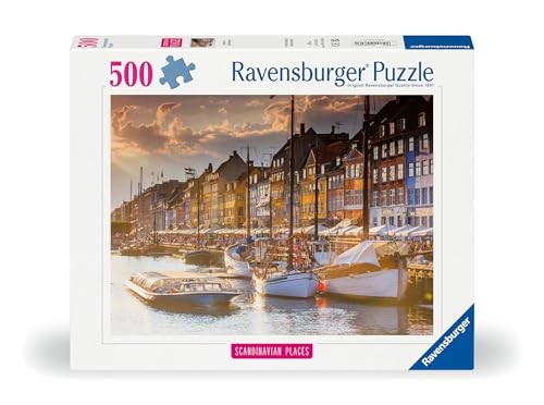 Puzzle 500 pièces Coucher de soleil à Copenhague Ravensburger France - vue 5