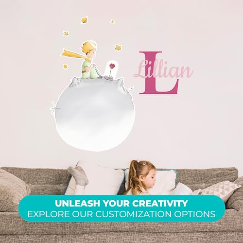 Vinilo decorativo personalizado EGD con nombre y rosas miniatura 2