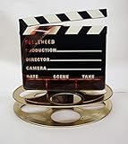 Hollywood Studio Clapboard & Reel Centerpiece - Gold