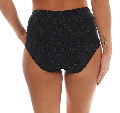 Culottes fines et fleuries en microfibre taille 36 au 54 lot de 4