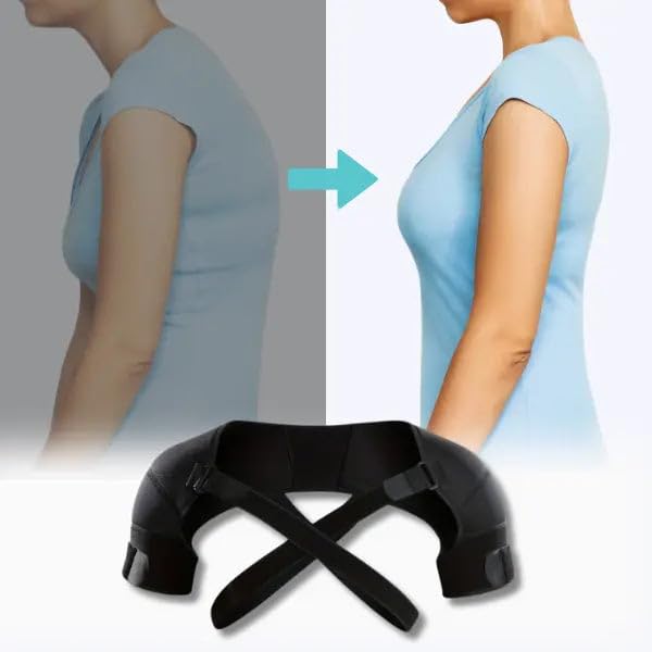 haltungshelfer VerteBalance Pro Haltungskorrektur Komfortable, Verstellbare Rückenstütze für Oberen Rücken, Hals und Schultern