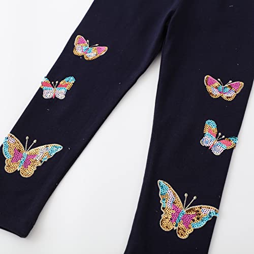 Girls Toddlers' Leggings Butterfly Sequin Fashion Stretch Pants Comfortable Casual Bottoms Spring and Autumn3