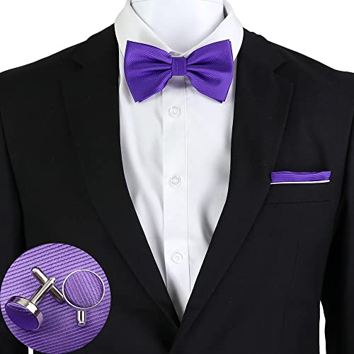 Set de Corbata con Pañuelo y Gemelos de Seda miniatura 3
