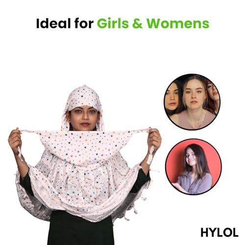Image of HYLOL Pure Cotton Innovative Stylish Printed Pattern Fancy Scarf With Sun Protection Cover Face Cotton Mask for Women's and Girls
