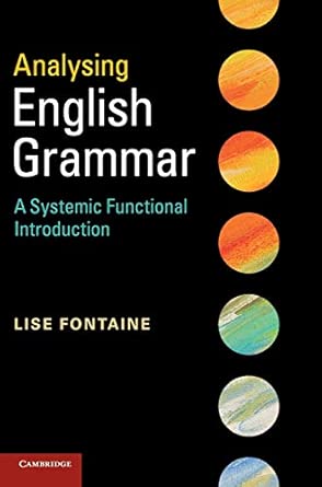 Analysing English Grammar: A Systemic Functional Introduction book cover