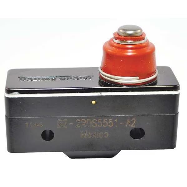 Industrial Snap Action Switch, Overtravel, Plunger, Short Actuator, SPDT, Mfr: BZ-2RDS5551-A2-A