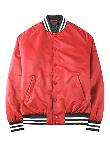 Hat and Beyond Mens Varsity Jacket Baseball Letterman College Bomber Jackets