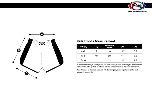 Fairtex Shorts de boxe jovem Muay Thai para crianças, Bsk2104 