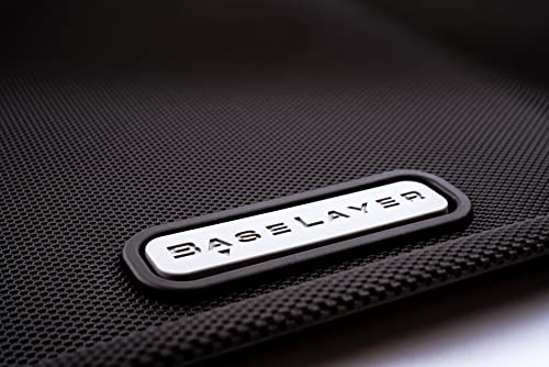 Baselayer Front Floor Mats For Ford F-150 Trucks - Custom Fitted Waterproof Floor Mats For 2015+ F-150 Vehicles, F-150 Lightning, Durable All-Weather Mats - Made In Usa (Gray) #TOP3