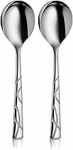 Shri & Sam Stainless Steel GSW Dotted Serving Spoon, 2 Pieces
