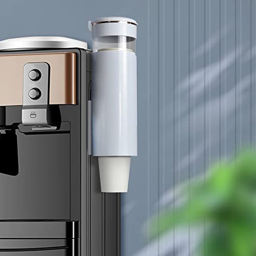 Cup Dispenser, Wall Mount Water Cooler Cup Dispenser Fits 4-7 Oz Disposable Paper And Plastic Cups, Pull Type Cup Holder For Bathroom, Office, Break Room, Gym, White #TOP5