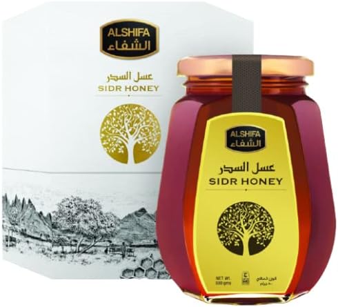 ALSHIFA All Natural Pure Raw Sidr Honey, Pack of 2 (500Gms Each)