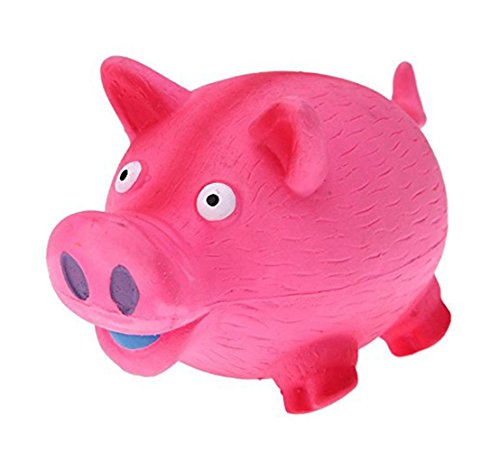 Tau Trading Glitschige Laut und Funny Hund Spielzeug, Pink-Pig