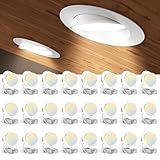 Amico 24 Pack 6 Inch 5CCT Gimbal LED Recessed Lighting, 360°&90° Adjustable Eyeball Directional Downlight, Dimmable, 2700K/3000K/3500K/4000K/5000K Selectable, CRI90+ 12W 1200LM, ETL&FCC