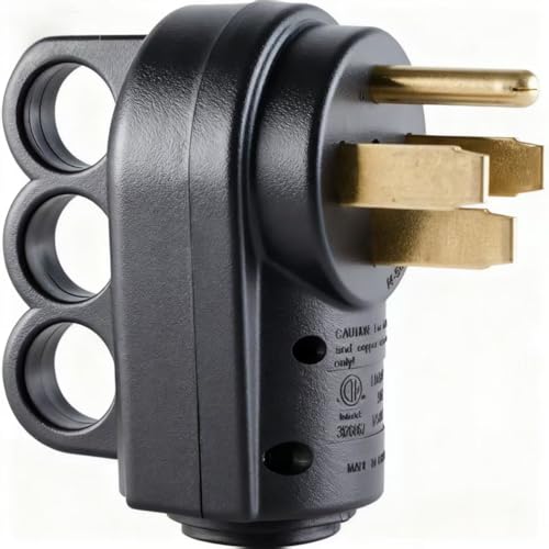 SVNR 50 Amp RV Plug Replacement NEMA 14-50P Male Power Plug