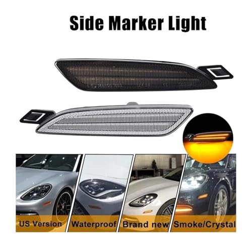 Intermitente lateral ámbar cristal para Cayenne 958 2015-2019 de versión EE. UU. 3