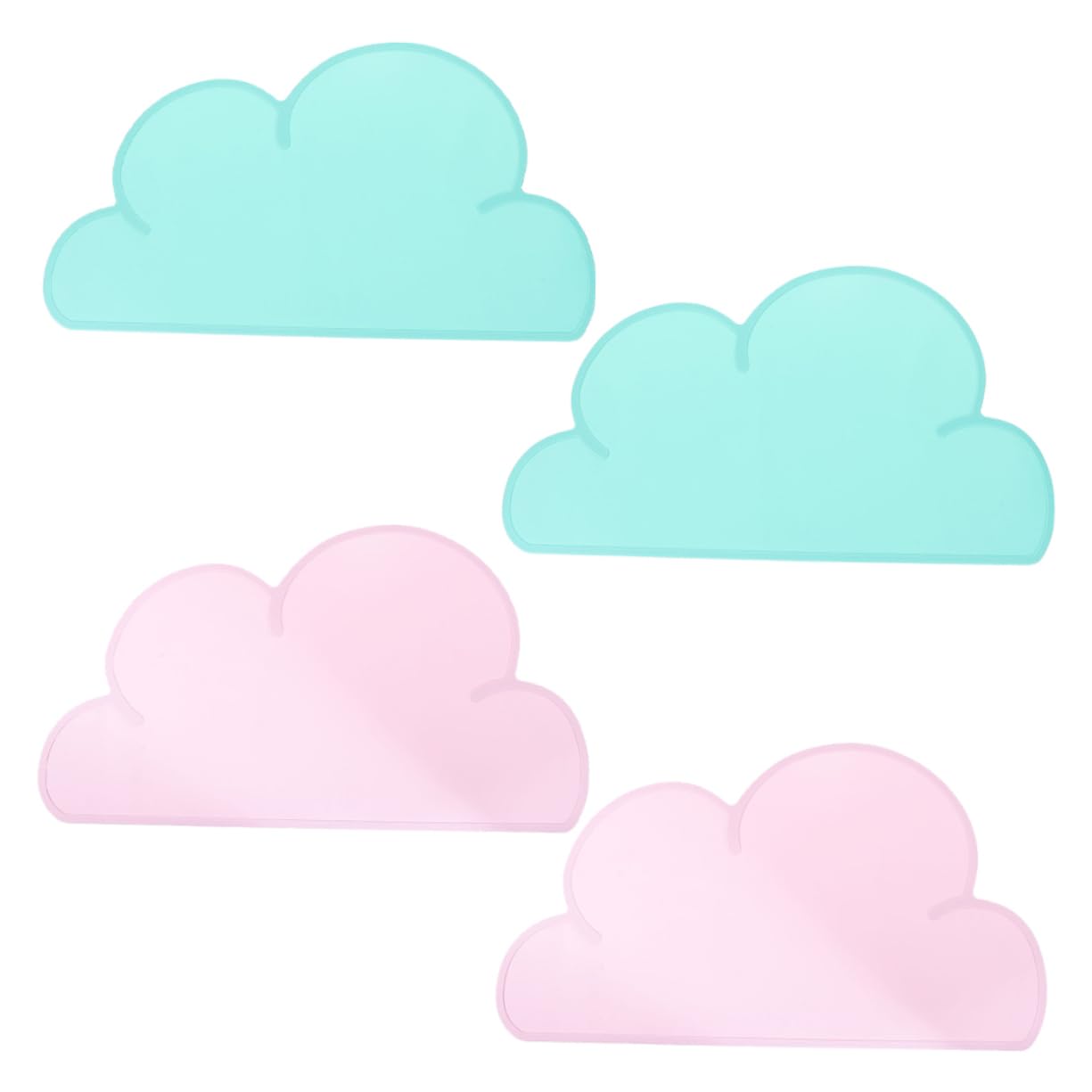 HEMOTON Silicone Pet Food Mat Pack -Leak Placemat for Dogs Cats Easy to Non-Slip Heat Resistant