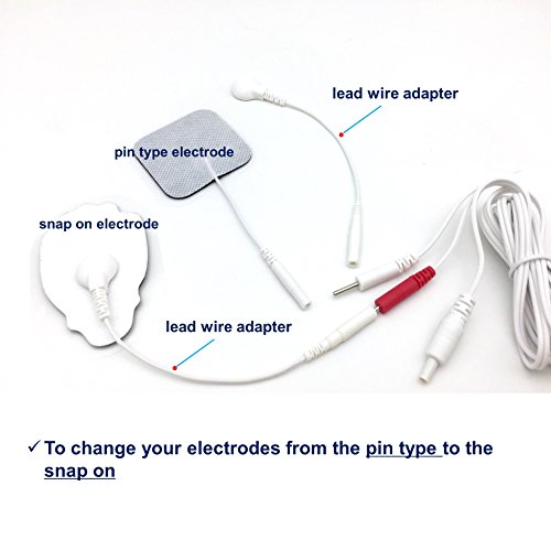Litetour Electrodes Cable Lead Wires Converter For Electric Massager #TOP3
