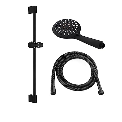 Ensemble de douche mural noir mat en acier inoxydable haute qualité