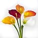 artplants.de Set de 3 x Calla Artificial, Blanco, Tacto y Aspecto Natural,...
