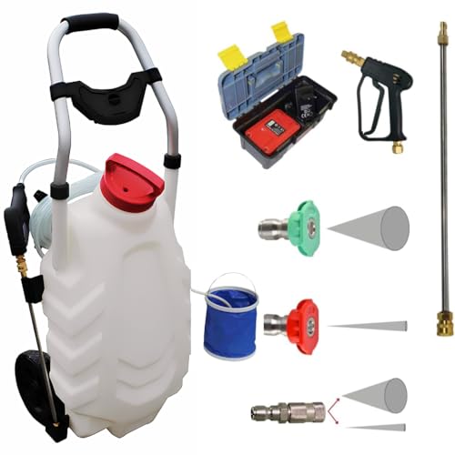 Phoenix - Akku Drucksprüher Pro Sprayer III mit 30L Kapazität - Sprühgerät für Dächer und Fassaden, Reichweite bis 13 Meter, Unkraut Sprühgerät mit 2,5 Stunden Laufzeit - 2 Batterien