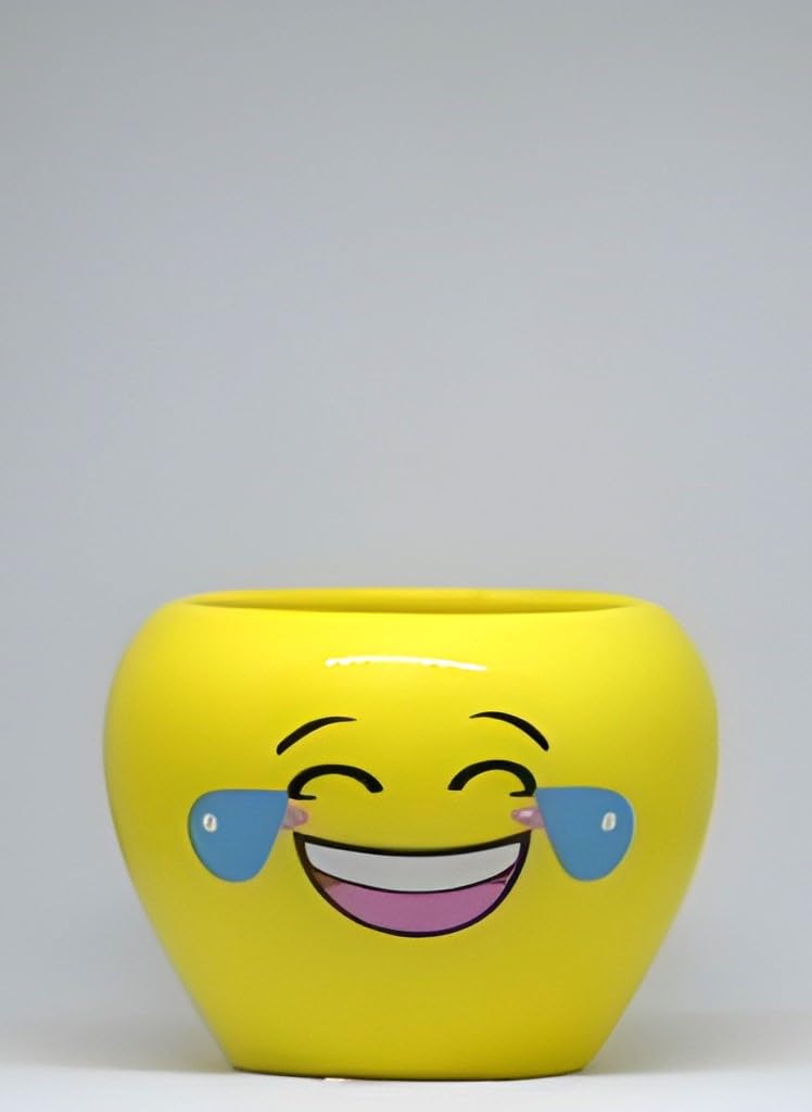 Smiley Pot for Indoor Plants and Flowers | Shipment AS PER Emoji Stock Availability- Yellow (B0CMTMB3YW) Amazon Price History, Amazon Price Tracker