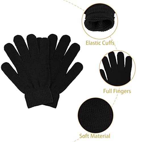 48 Pairs Kids Winter Magic Gloves Bulk For Boys Girls, Wholesale Warm Strecty Knit Gloves3