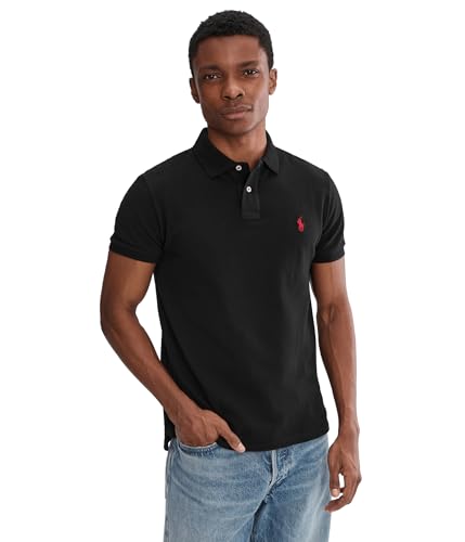 POLO RALPH LAUREN Men's Estate-Rib Quarter Zip Pullover, Polo Black, Medium