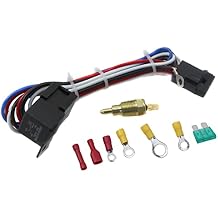 Performance Electric Cooling Engine Fan Thermostat Temperature Switch 30 AMP Relay Kit