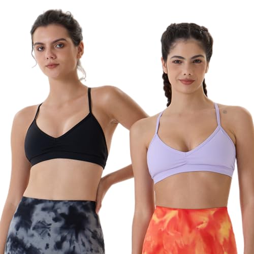 Image of AUROLA Mercury Workout Sports Bras Women Athletic Removable Padded Backless Strapy Minimal Crop Top